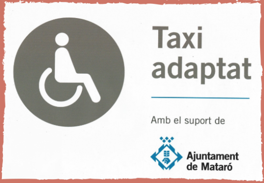 taxi oficial de Mataró, vehículo adaptado